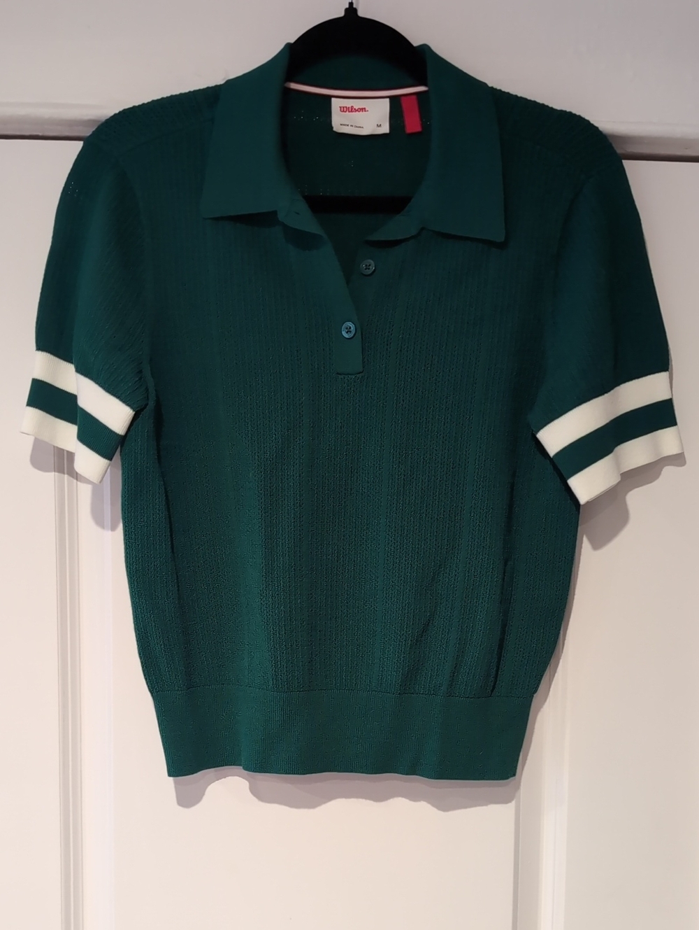 Polo-style short sleeve top
